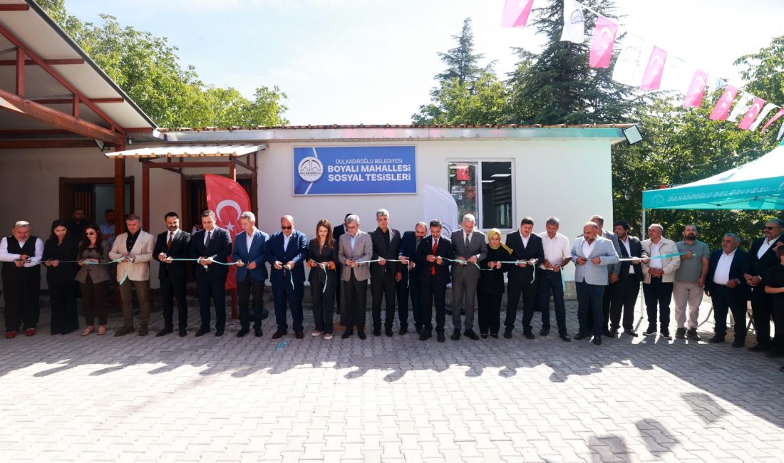 Dulkadiroğlu Belediyesi tarafından Boyalı Mahallesi’nde hayata geçirilen Boyalı Sosyal Tesisleri,