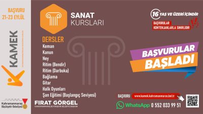 Büyükşehir Belediyesinin Meslek Edindirme ve Sanat Eğitimi Kursları’nda (KAMEK) güz