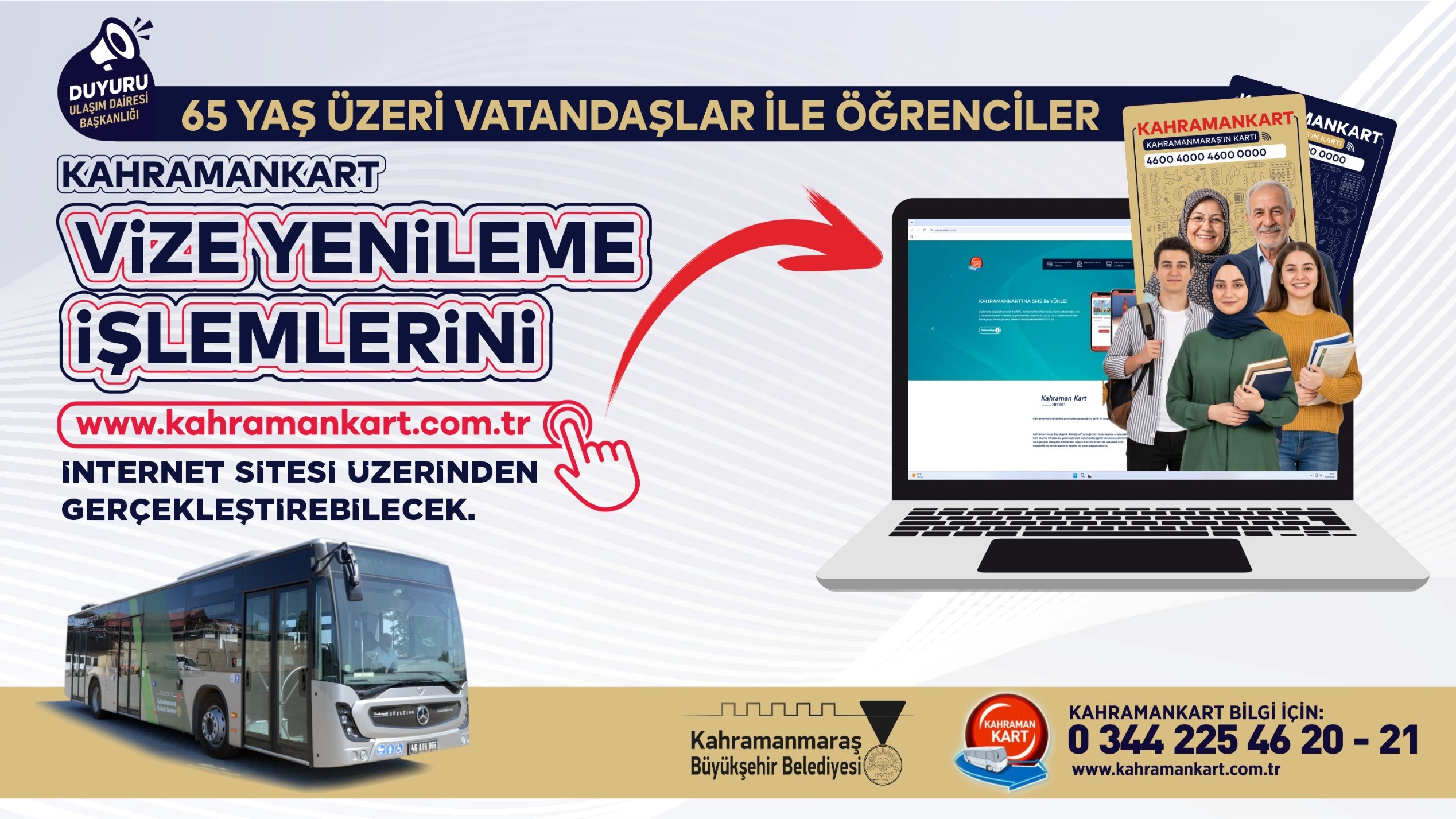 Büyükşehir Belediyesi, şehir içi toplu taşıma hizmetlerinde vatandaşların hayatını kolaylaştıracak