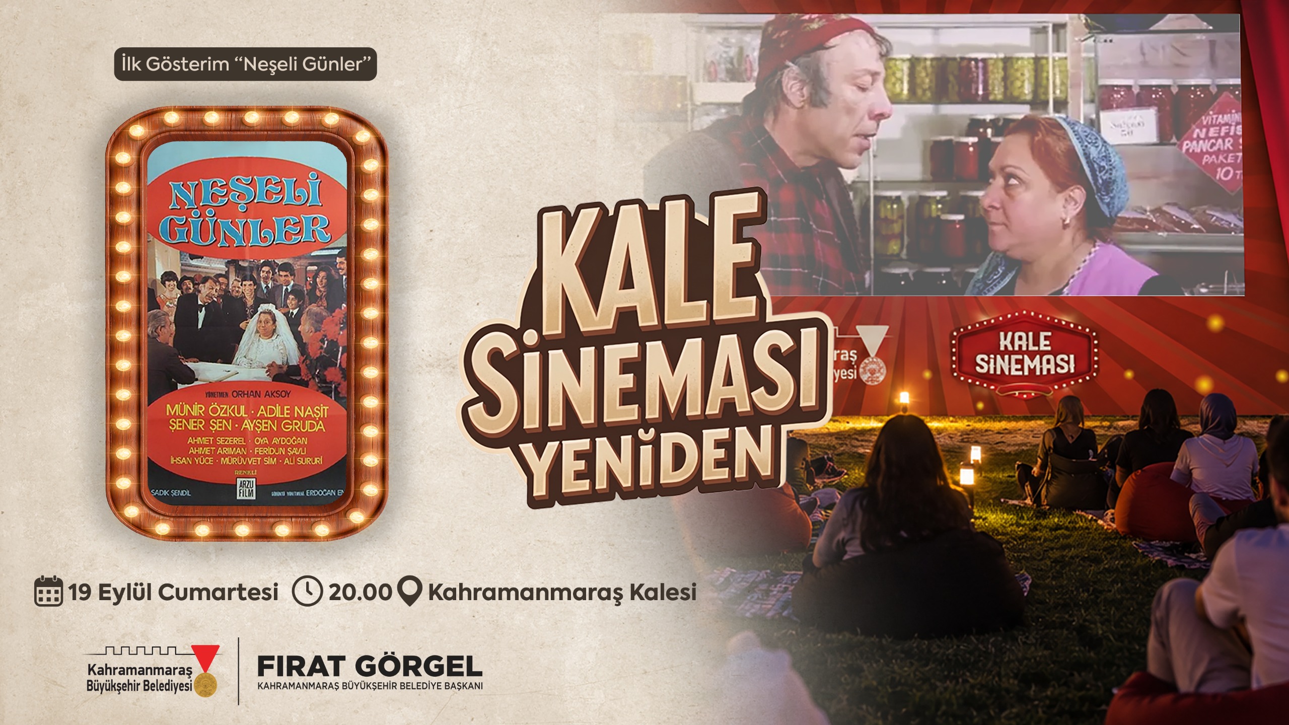 Büyükşehir Belediyesi, Tarihi Kahramanmaraş Kalesi’nde 19 Eylül Cumartesi günü saat