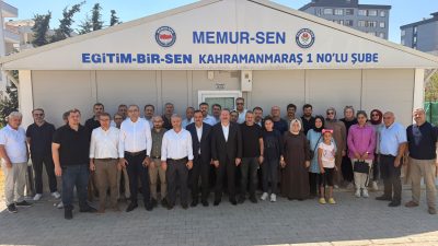 Memur-Sen Genel Başkanı Ali Yalçın, Kahramanmaraş Ayser Çalık Ortaokulu’nda yaşanan