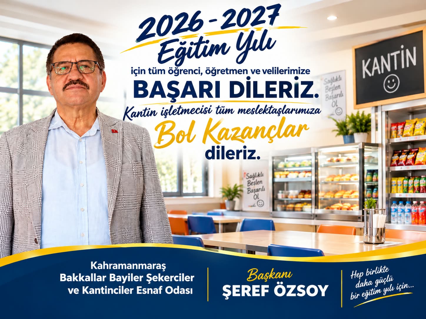 Kahramanmaraş Bakkallar, Bayiler, Şekerciler ve Kantinciler Esnaf Odası Başkanı Şeref
