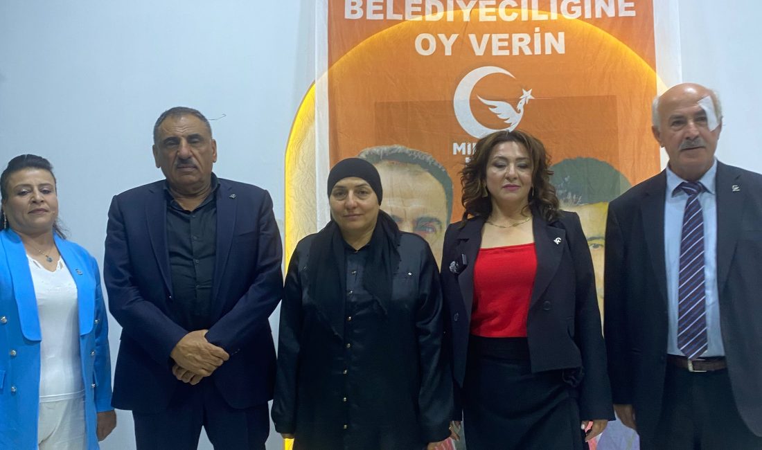 Özlem Yüce: “Kadınlarımızın emeğine ve gücüne inanıyoruz” Milli Yol Partisi (MYP) Onikişubat Kadın Kolları Başkanlığı tarafından düzenlenen