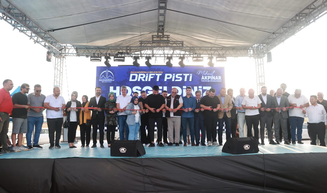 Dulkadiroğlu Belediyesi tarafından ilçeye kazandırılan Drift Pisti, düzenlenen geniş katılımlı