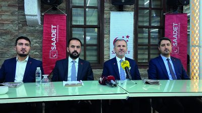 Saadet Partisi Ankara Milletvekili Mesut Doğan, Kahramanmaraş’ta düzenlenen basın toplantısında