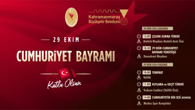 Cumhuriyet’in ilanının 103’üncü yıl dönümü, Büyükşehir Belediyesi ve Valilik iş