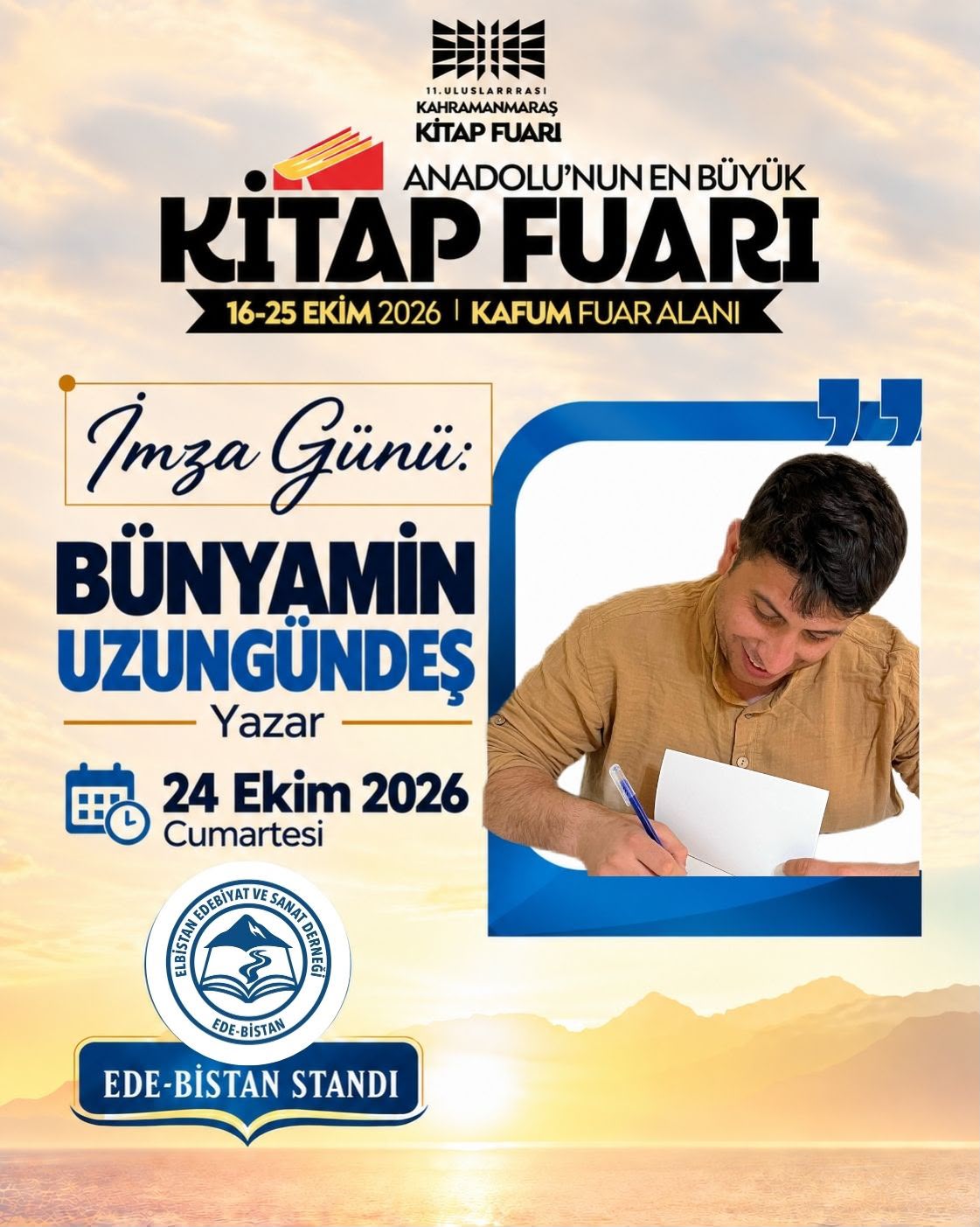 Kahramanmaraşlı yazar Bünyamin Uzungündeş, manevi değerleri ve insan hayatına dair