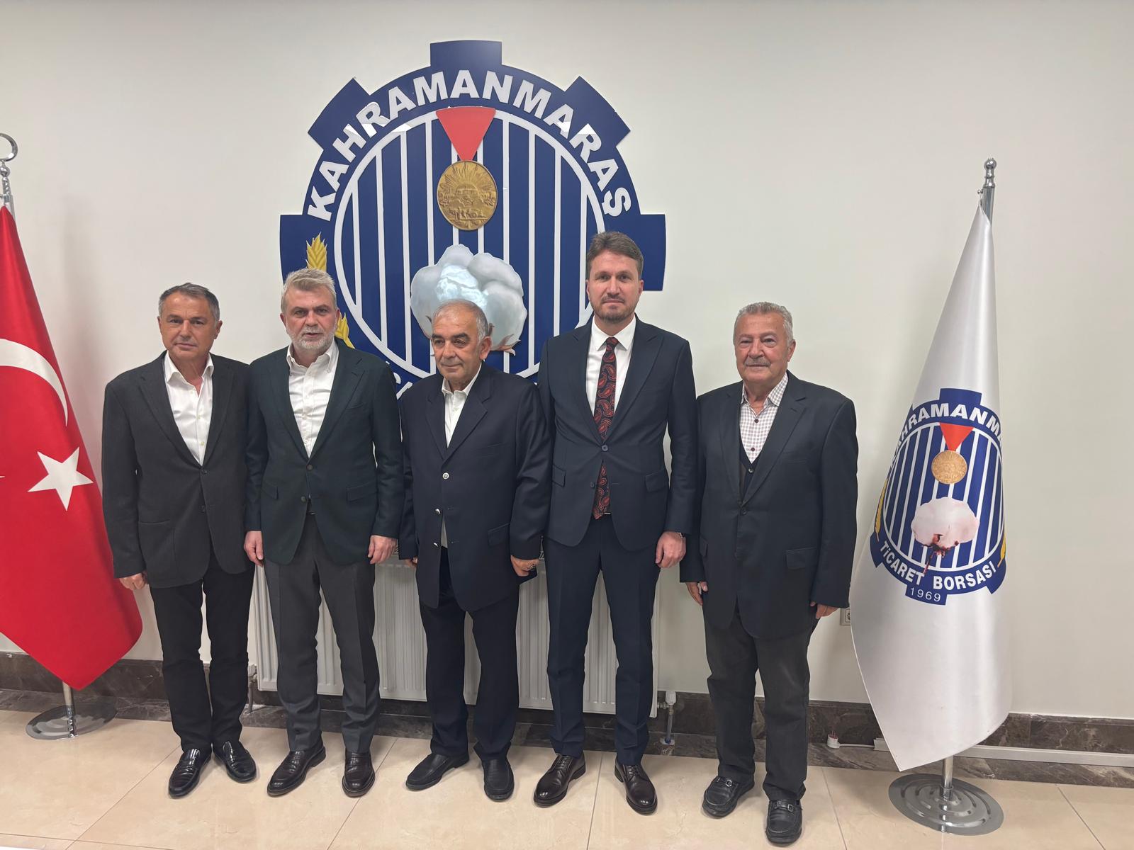 Kahramanmaraş Büyükşehir Belediye Başkanı Fırat Görgel, Kahramanmaraş Ticaret Borsası Yönetim