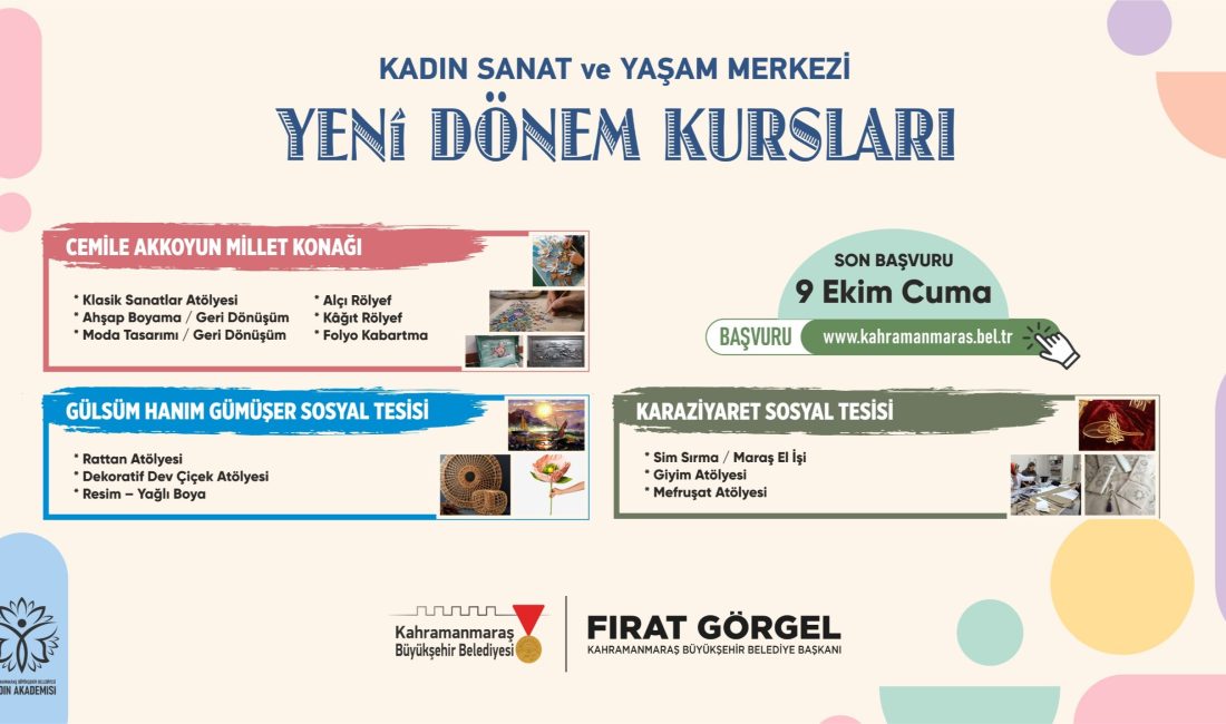 Büyükşehir Belediyesi, kadınların kişisel, sosyal ve mesleki gelişimlerine katkı sunmak