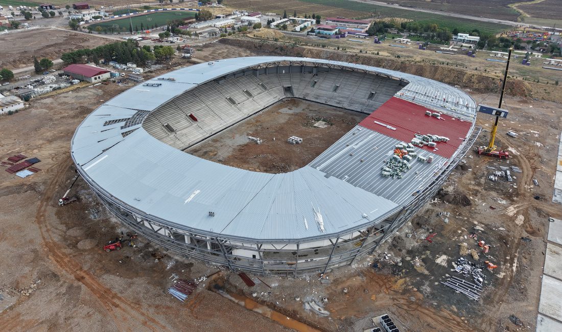 Kahramanmaraş Stadyumu’nda Adım Adım Sona Doğru Şehrin spor altyapına güç katacak 17 bin 500 seyirci kapasiteli