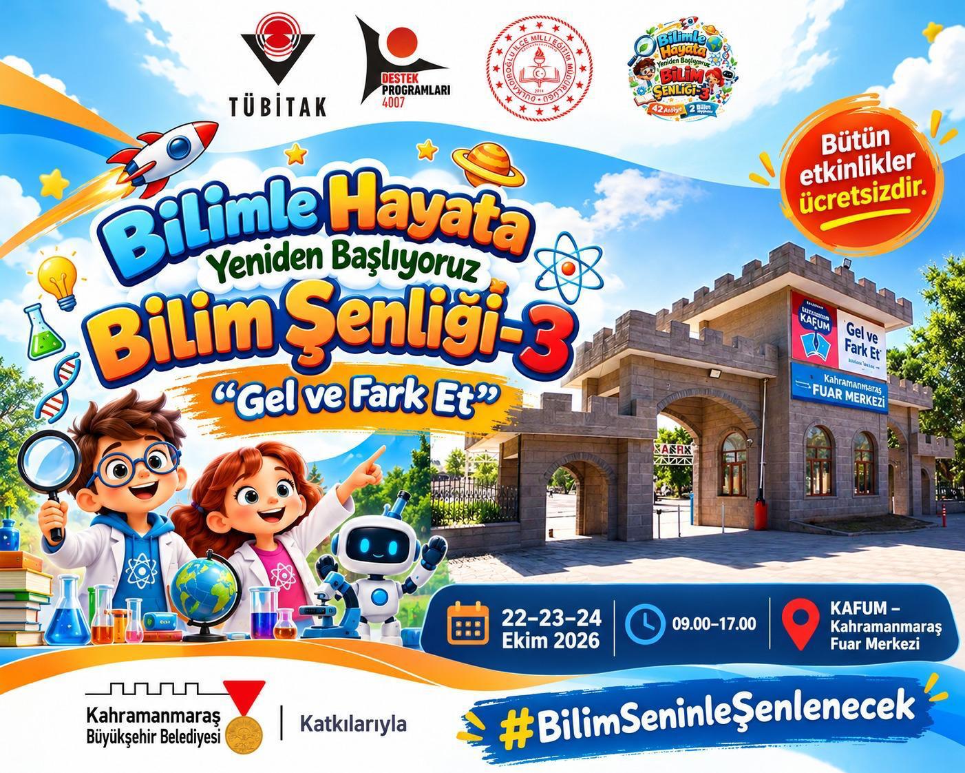 Büyükşehir Belediyesinin destekleriyle TÜBİTAK tarafından 22 – 23 – 24