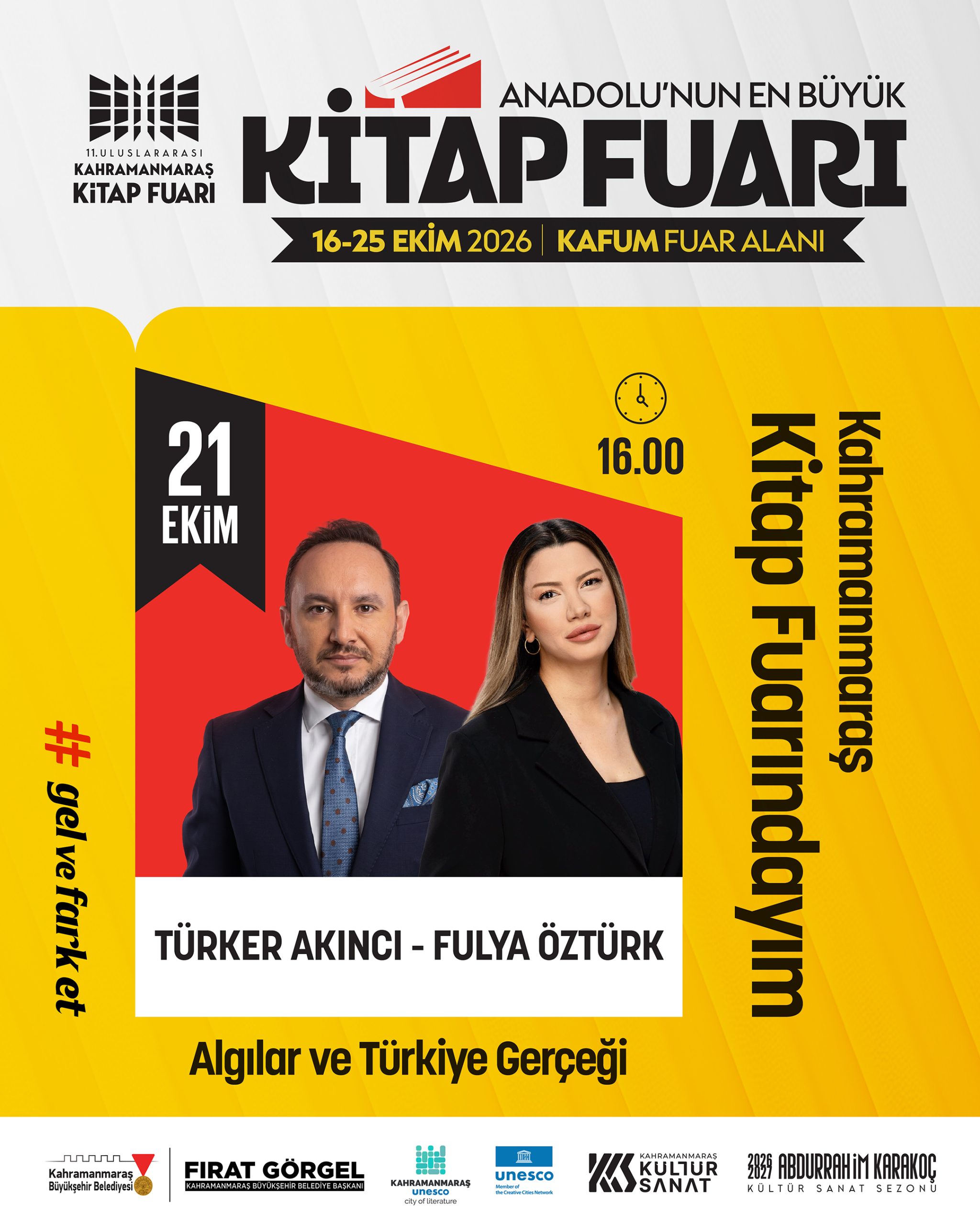Büyükşehir Belediyesinin düzenlediği 11. Uluslararası Kahramanmaraş Kitap Fuarı’nda Türkiye’nin en