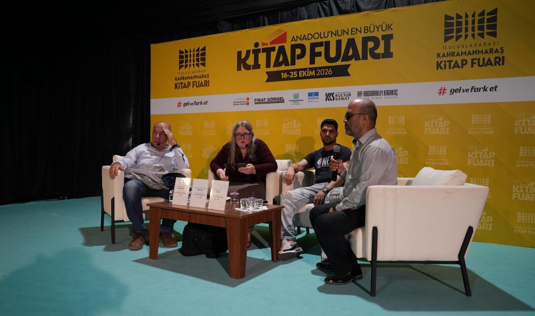 Anadolu’nun En Büyük Kitap Fuarında Uluslararası Edebiyat Buluşması Büyükşehir Belediyesinin 11. Uluslararası Kahramanmaraş Kitap Fuarı, sekizinci gününde İngiltere,