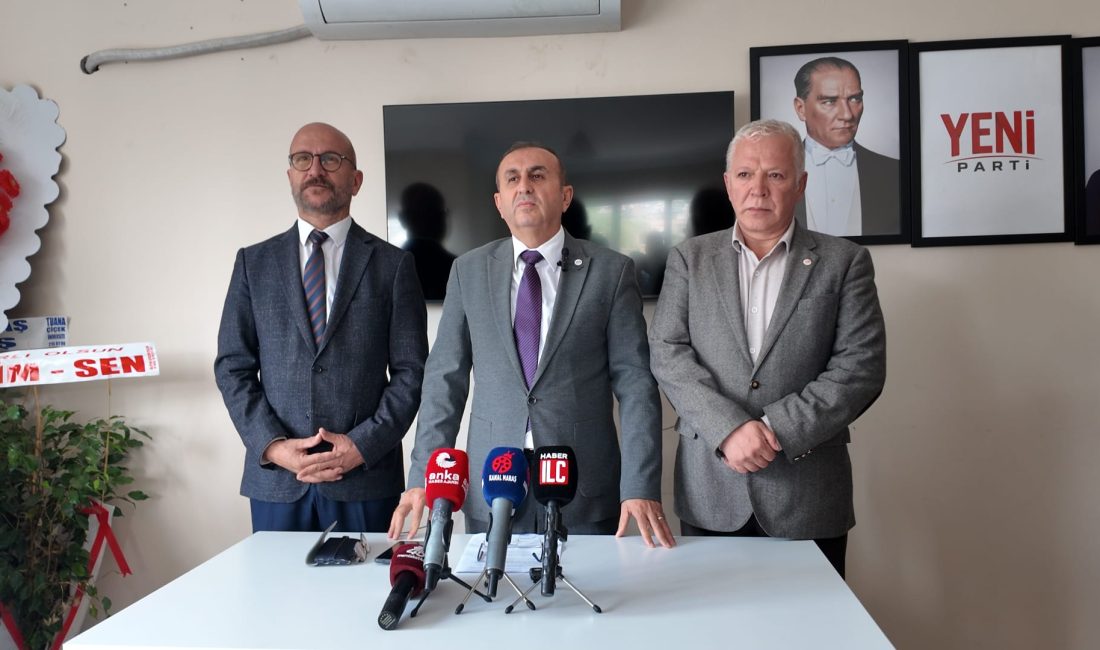 Ateş: “Türkiye Susmayacak, Millet Susmayacak” Yeni Parti Kahramanmaraş İl Başkanı Ünal Ateş, Halk TV’ye kayyım