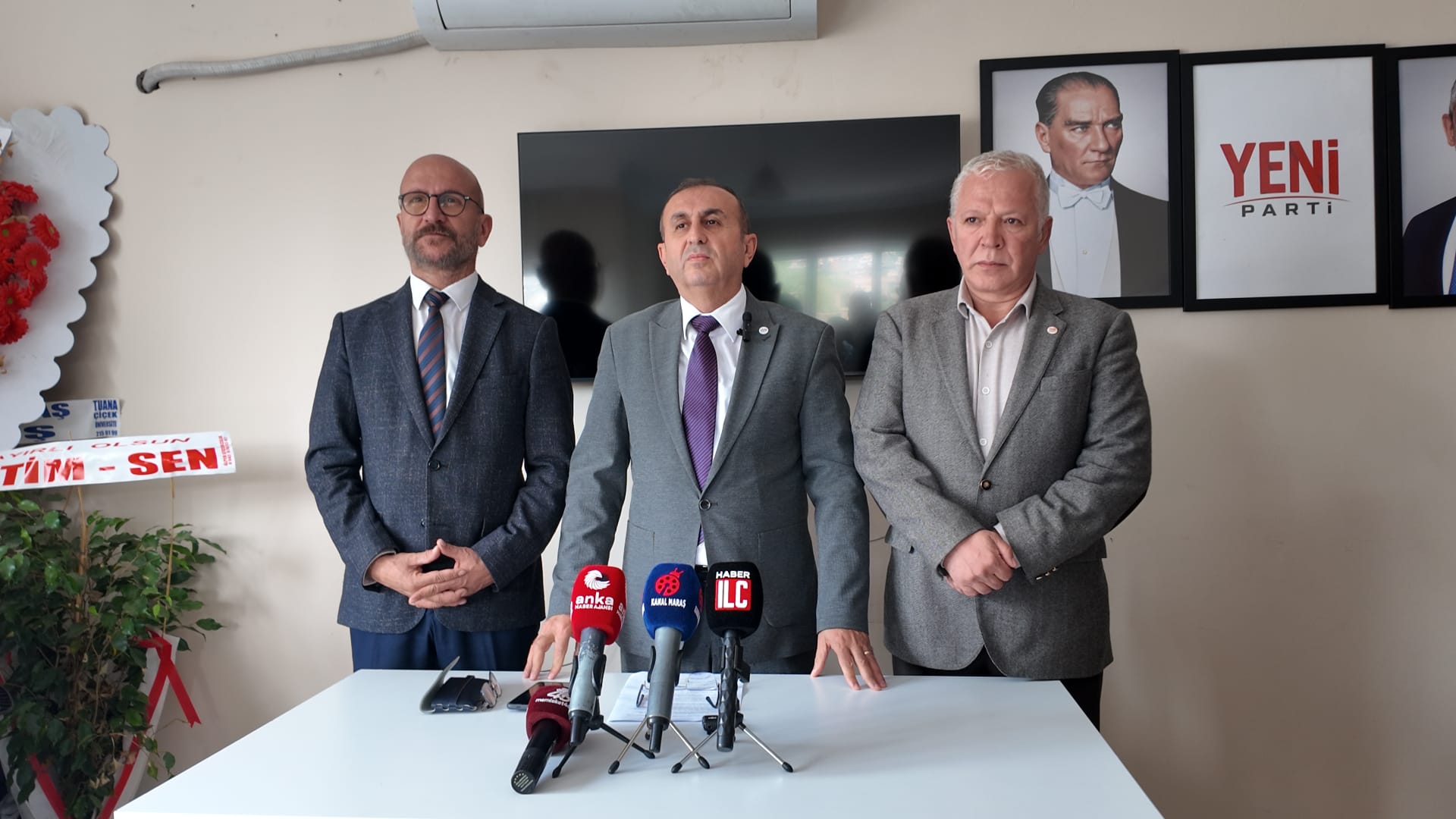 Ateş: “Türkiye Susmayacak, Millet Susmayacak” Yeni Parti Kahramanmaraş İl Başkanı Ünal Ateş, Halk TV’ye kayyım