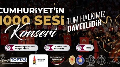 Onikişubat Belediyesi, Cumhuriyet Bayramı’nın coşkusunu 1300 öğrencinin aynı sahnede buluşacağı