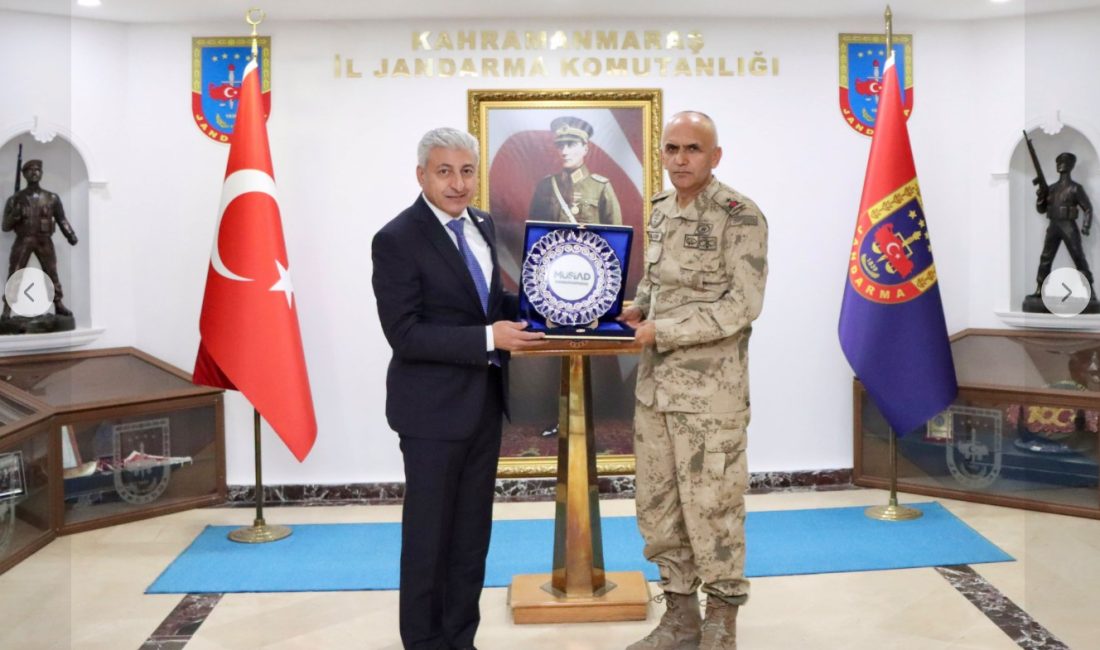 MÜSİAD Kahramanmaraş’tan İl Jandarma Komutanı Sadık Gülecen’e Hayırlı Olsun Ziyareti MÜSİAD Kahramanmaraş Şube Başkanı Şerafettin Özcan ve yönetim kurulu üyeleri,