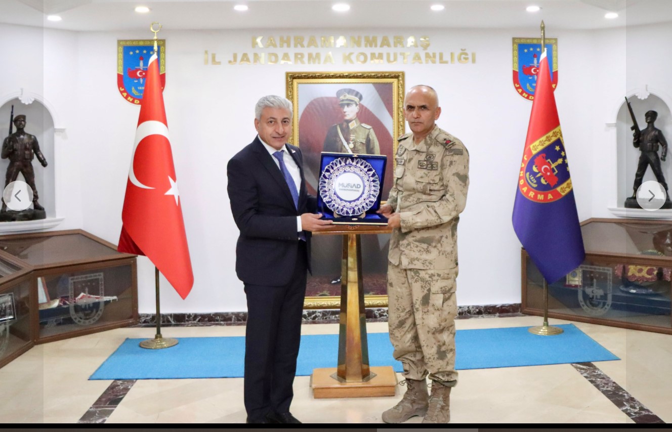 MÜSİAD Kahramanmaraş’tan İl Jandarma Komutanı Sadık Gülecen’e Hayırlı Olsun Ziyareti MÜSİAD Kahramanmaraş Şube Başkanı Şerafettin Özcan ve yönetim kurulu üyeleri,
